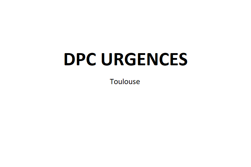 Développement du site web DPC Urgences Toulouse